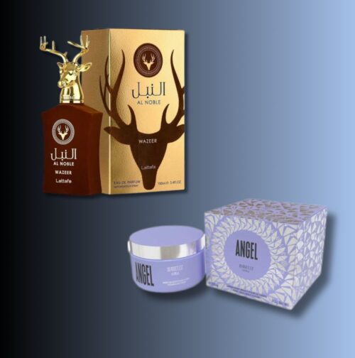 Combo Al Noble Wazeer Eau de Parfum Lattafa - 100ml + Combo Pasta Angel Isabelle Extra Concentrada – 200g - Imagem 1