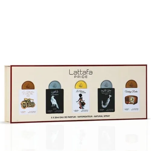 PRÉ VENDA Kit Perfumes Lattafa Pride Collection Eau de Parfum - 5 x 20ml - Masculino