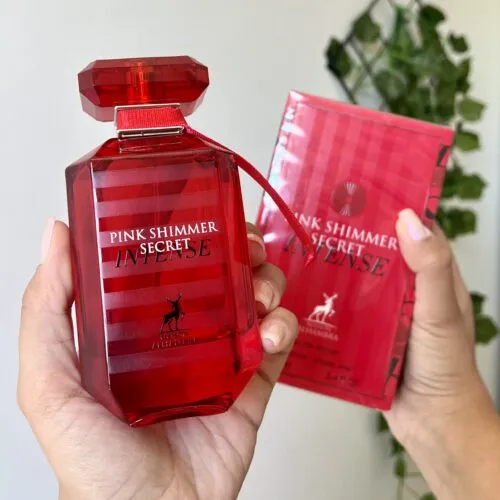 Pink Shimmer Secret Intense Alhambra Ref Olfativa Bombshell Intense - 100ml - Perfume Árabe